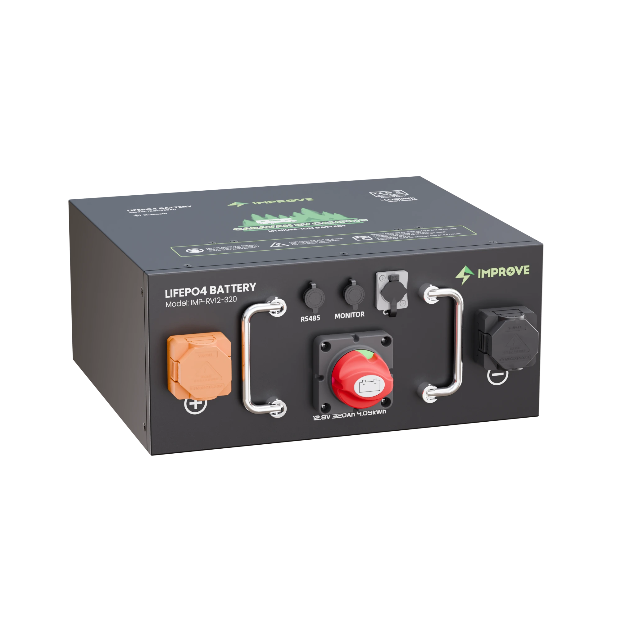 Gama de baterías LiFePO4 para vehículos recreativos de 12V de 230Ah a 640Ah