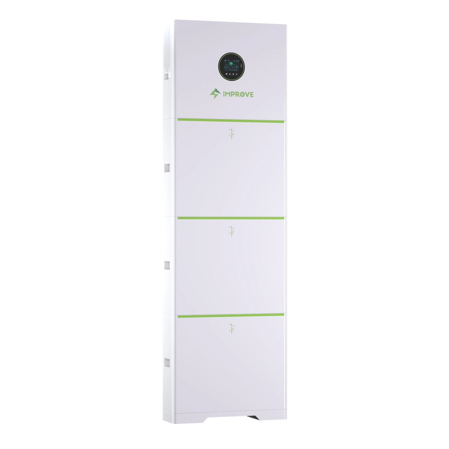 Torre ESS apilable vertical de baja tensión, sistema de almacenamiento de energía residencial de 10.24kWh y 20.48kWh